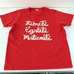 Clare V Liberté Egalité Maternité T Shirt